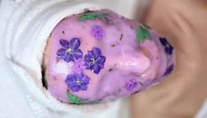 Professional jelly mask treatment for glowing, hydrated, radiant skin